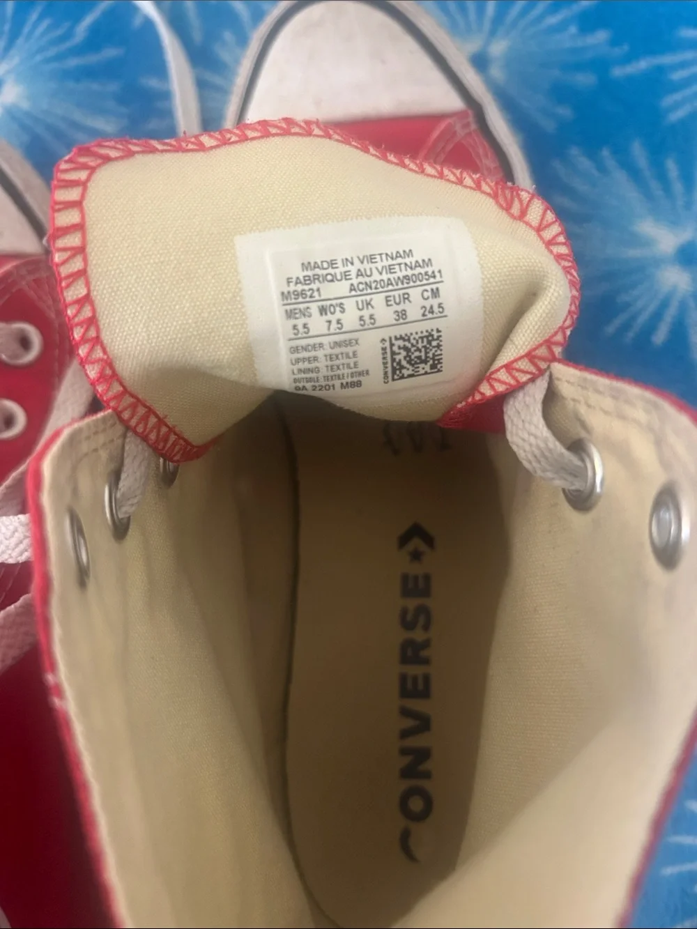 Women’s Red High-Top Canvas Sneakers - Classic Style